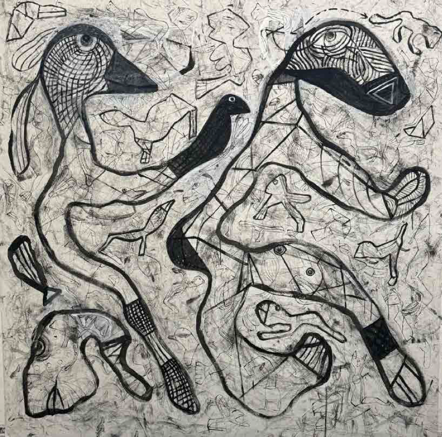 Untitled — oil on linen canvas, 200 x 200cm