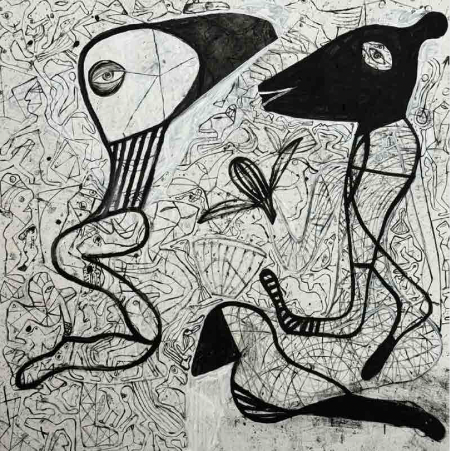 Untitled — oil on linen canvas, 200 x 200cm